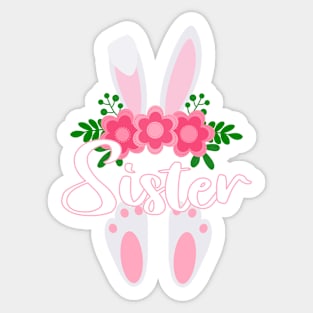 CUTE EASTER SISTER BUNNY FOR HER - MATCHING EASTER SHIRTS FOR WHOLE FAMILY Sticker